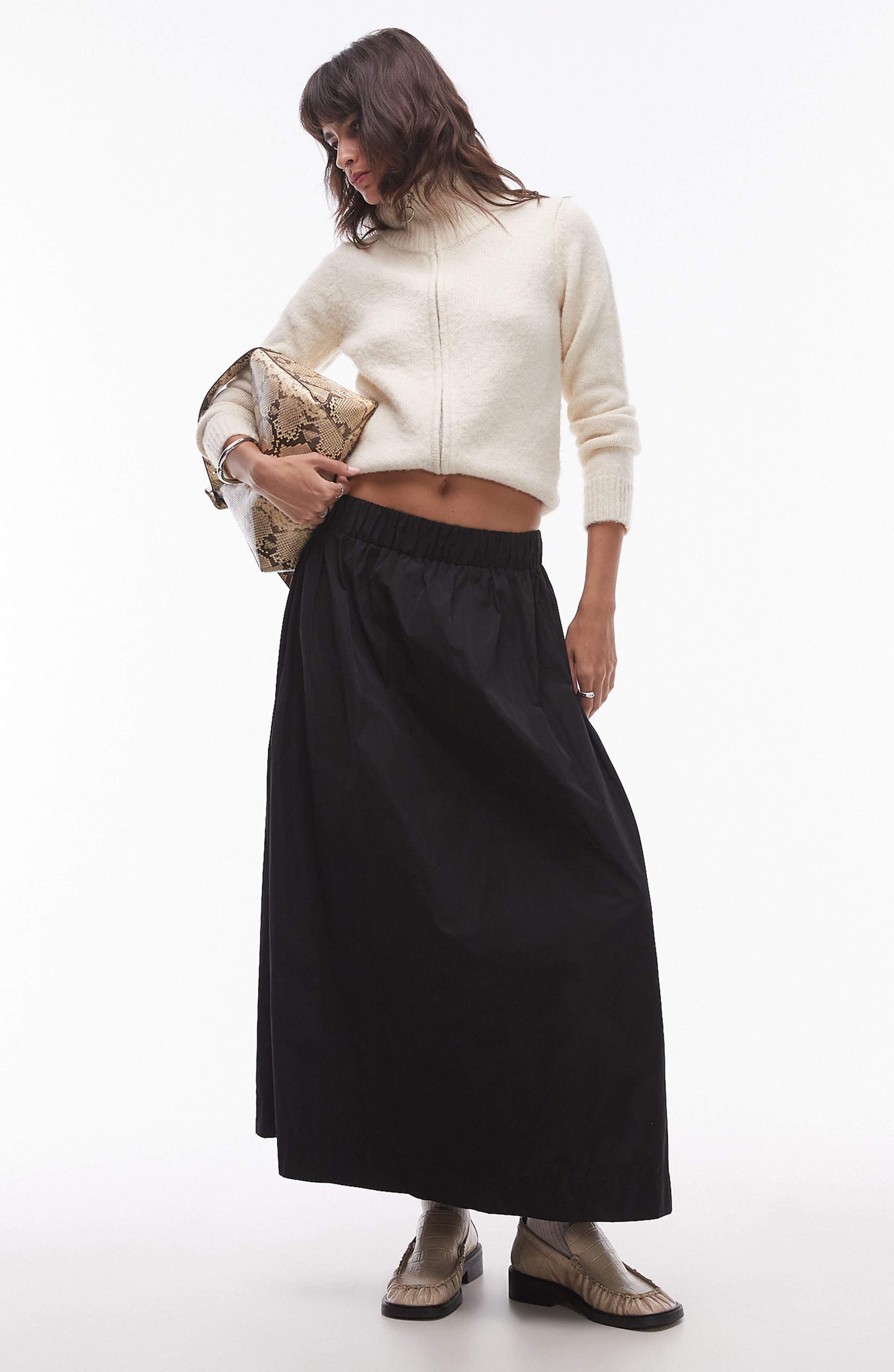 Topshop Techy Maxi Skirt