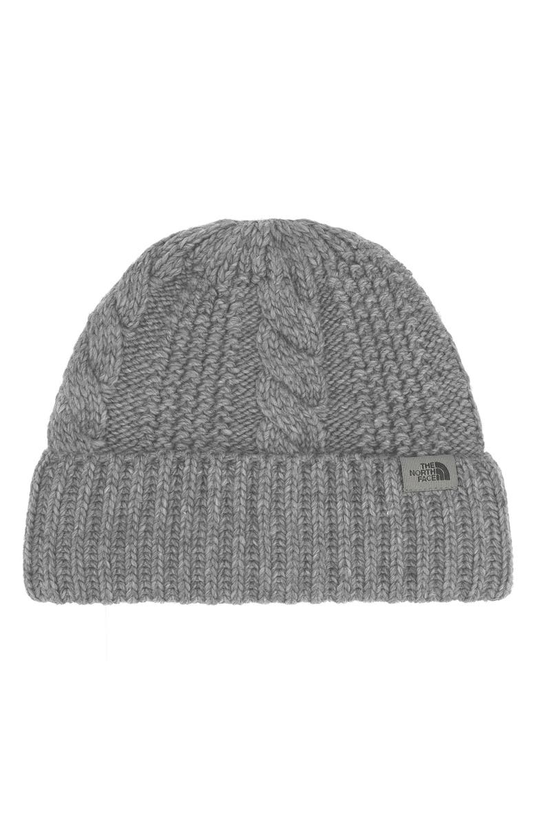 The North Face Oh Mega Beanie, Main, color, Tnf Medium Grey Heather