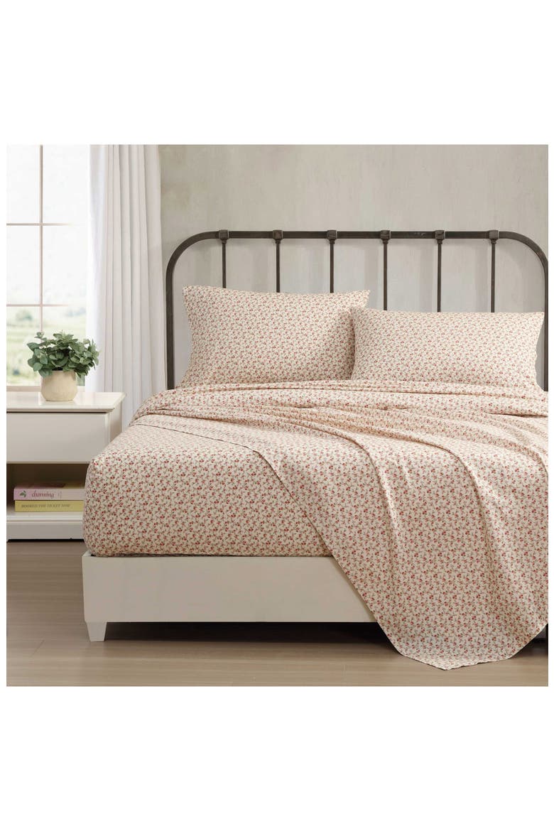 Sweet Success Cotton Percale Sheet Set, Alternate, color, PINK