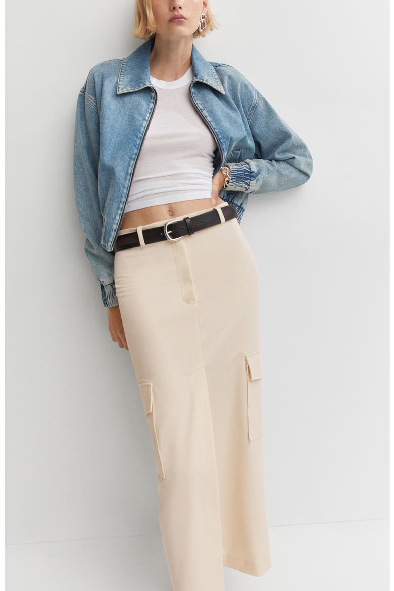 Crop Denim Bomber Jacket, Alternate, color, MEDIUM VINTAGE BLUE