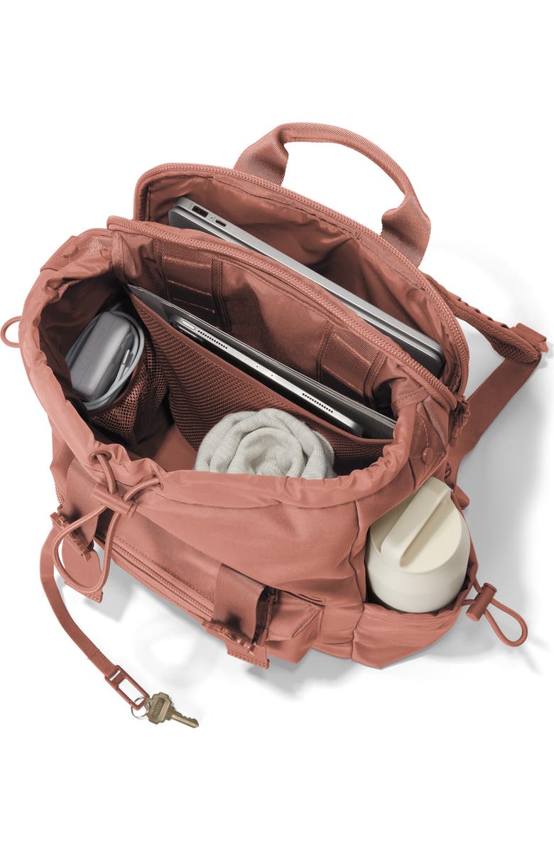 Dagne Dover Brooklyn Flap Top Backpack, Alternate, color, Warm Dust