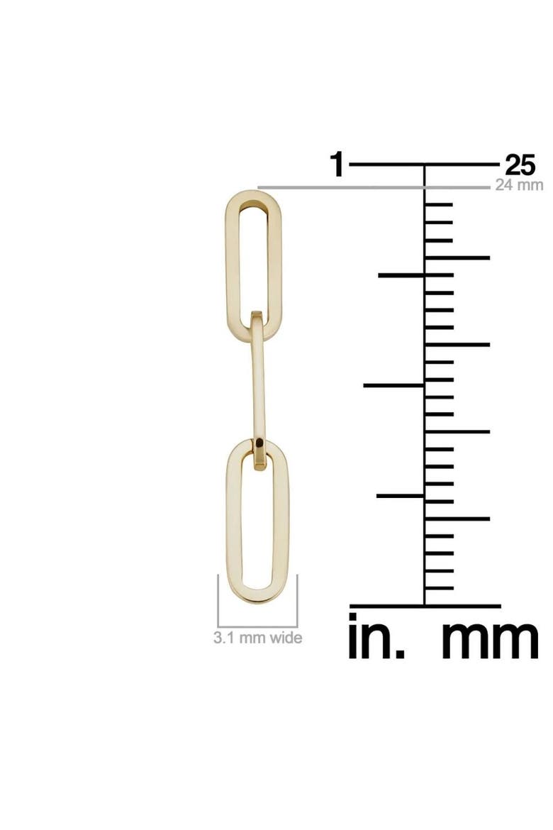 14k Gold Clip Dangle Women's Earrings 3/4" Tall, Alternate, color, 14k Yellow Gold