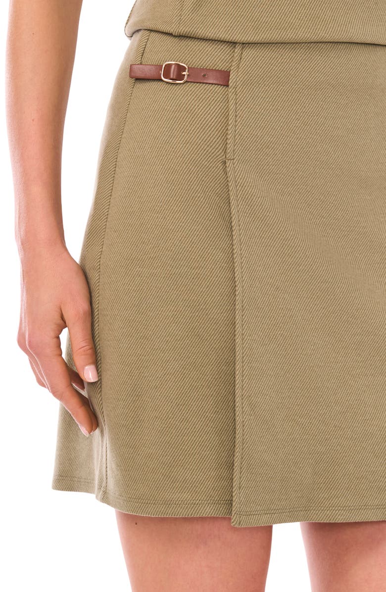 Parker Side Belt Miniskirt, Alternate, color,