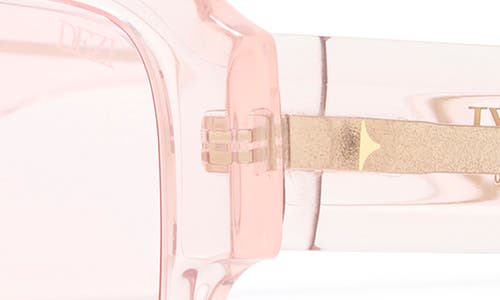 Dezi Miami 56mm Flat Top Sunglasses In Crystal Pink