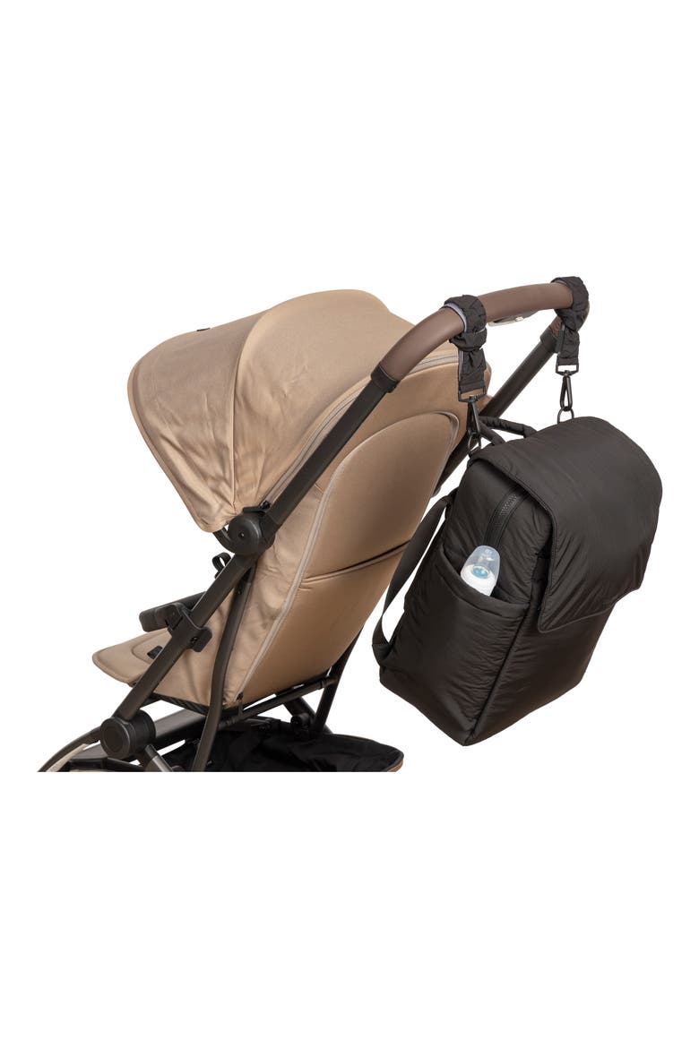 Diaper Backpack with Laptop Sleeve, Alternate, color, BLACK