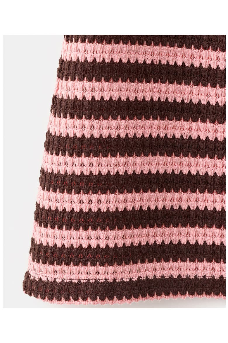 Stripe Knit Miniskirt, Alternate, color, PASTEL PINK