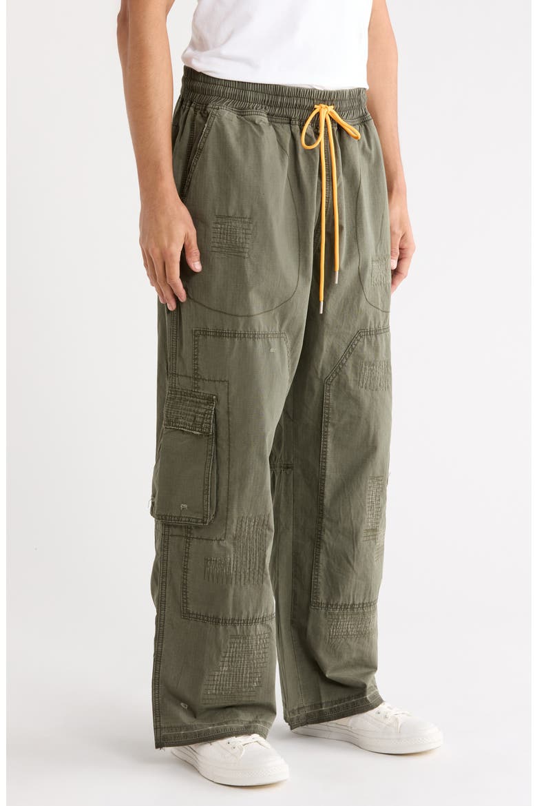 Repair Cargo Pants, Alternate, color, WASHED OLIVE
