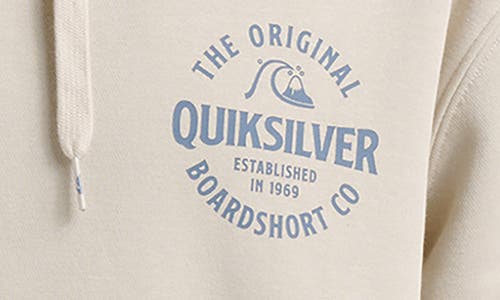 Quiksilver Logo Graphic Hoodie In Gray