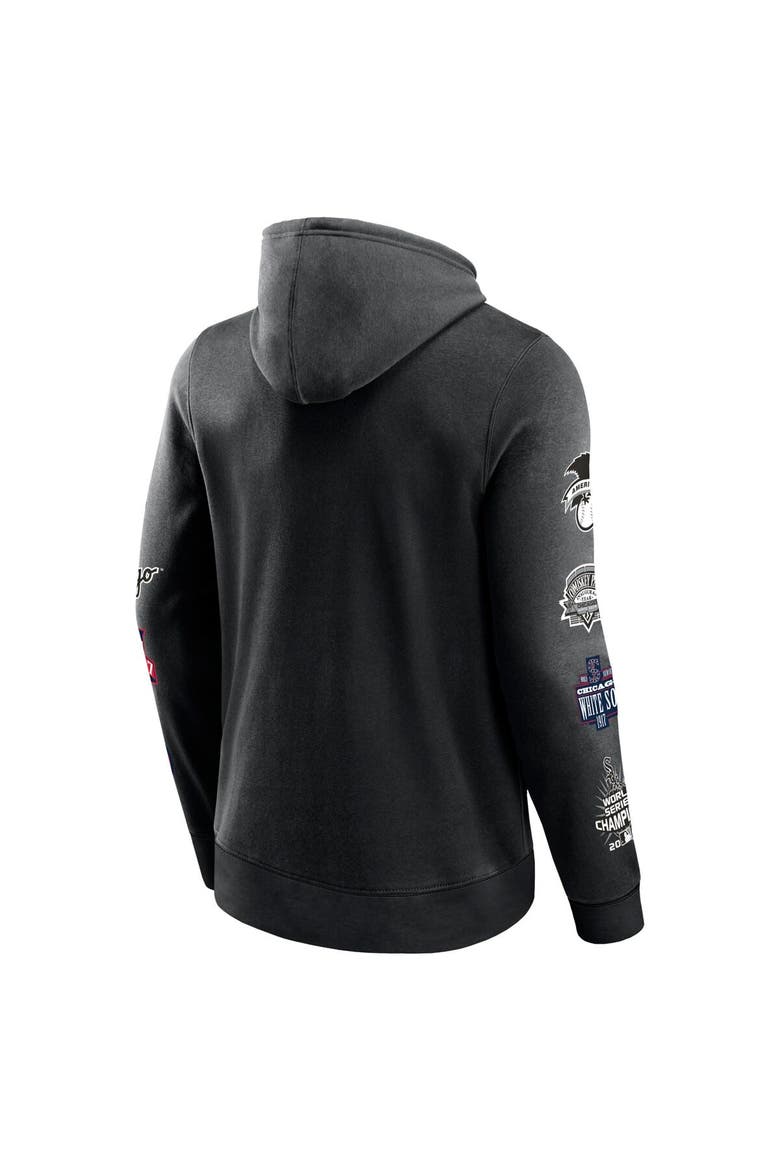 Men's Fanatics Branded Black Chicago White Sox Wild Winner Pullover Hoodie, Alternate, color, Black