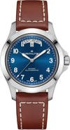 Hamilton Khaki Field Automatic Leather Strap Watch