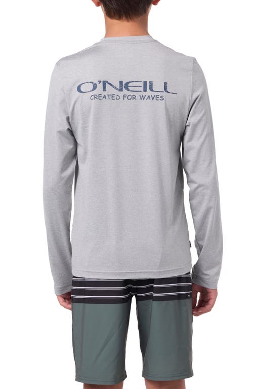 O'neill Kids' Trvlr Stacked Long Sleeve Performance T-shirt In Gray