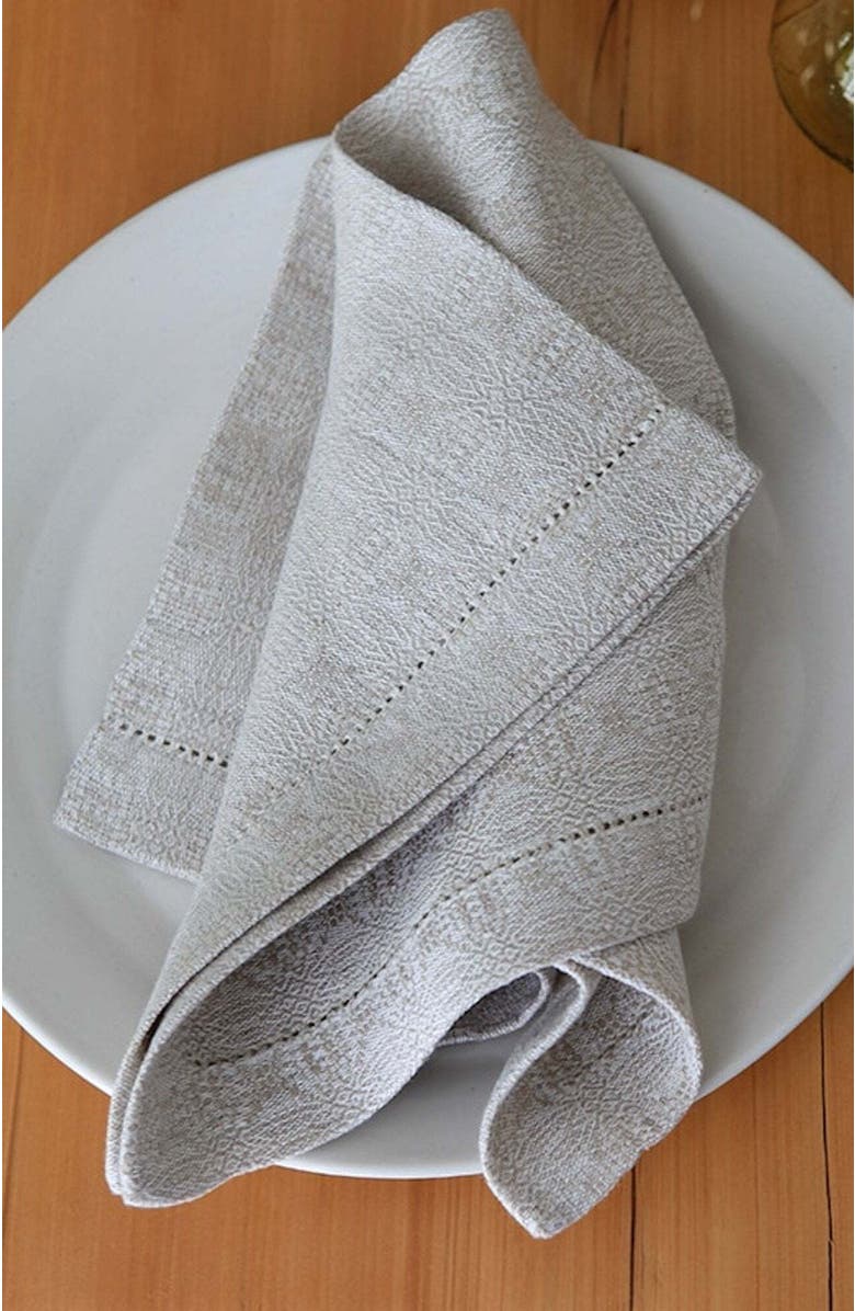 Mungo Cloverleaf Napkins - Set of 4, Alternate, color, Natural