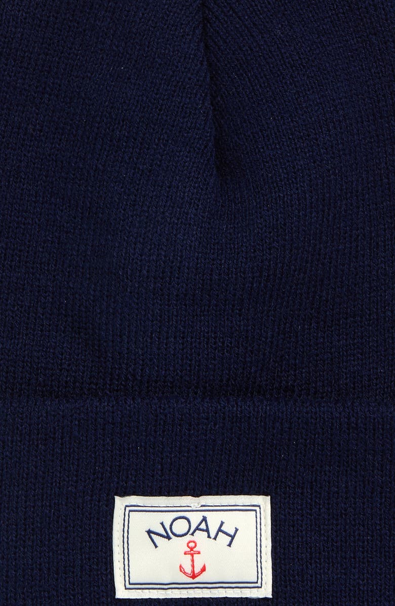 Noah Anchor Logo Beanie, Alternate, color, Navy
