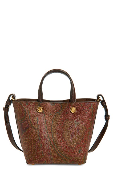 Extra Small Arnica Coated Canvas Crossbody Tote