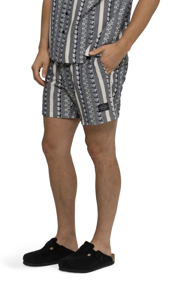 Maui & Sons Dobby Fin Shorts, Alternate, color, Black
