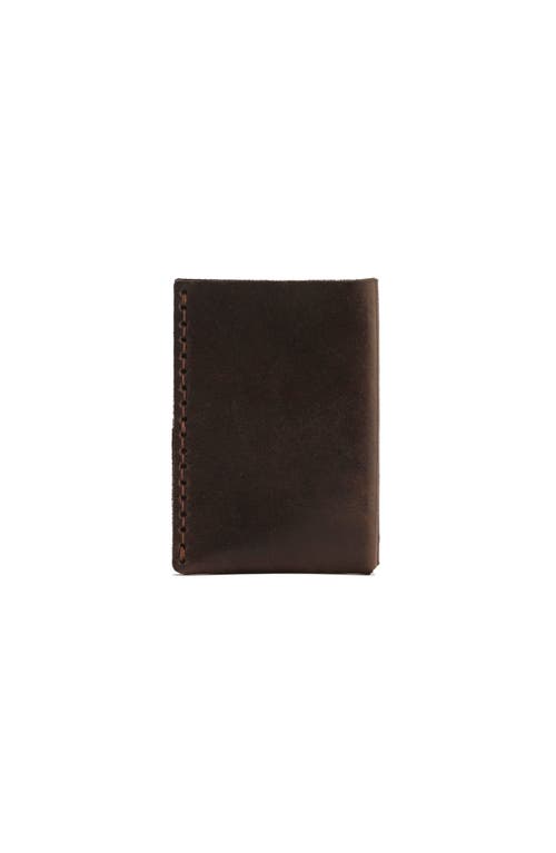 Ezra Arthur Minimalist Card Holder Wallet In Malbec