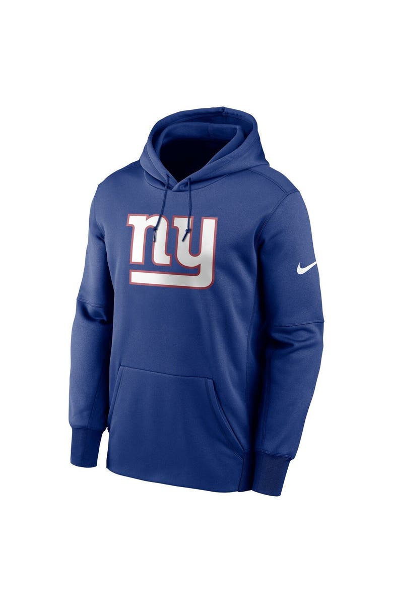 Nike Men's Nike Royal New York Giants Fan Gear Primary Logo Performance Pullover Hoodie, Alternate, color,