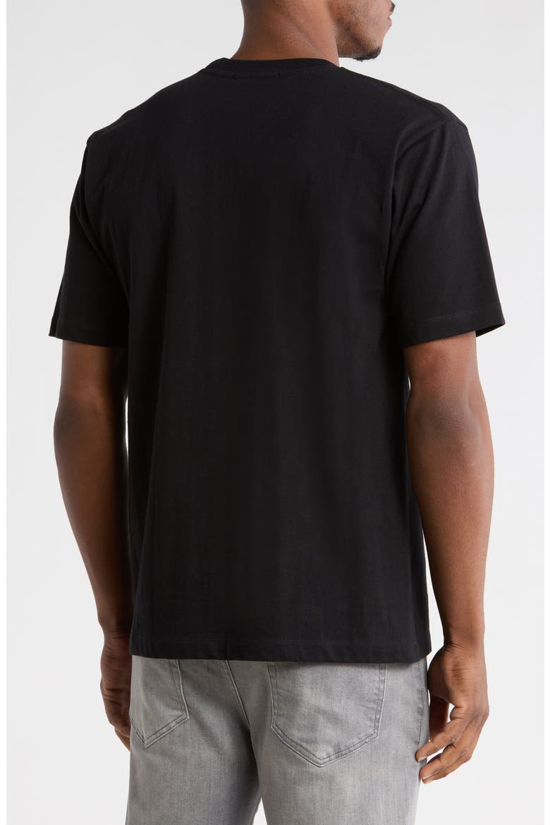 Oversize Stretch Cotton T-Shirt, Alternate, color, BLACK