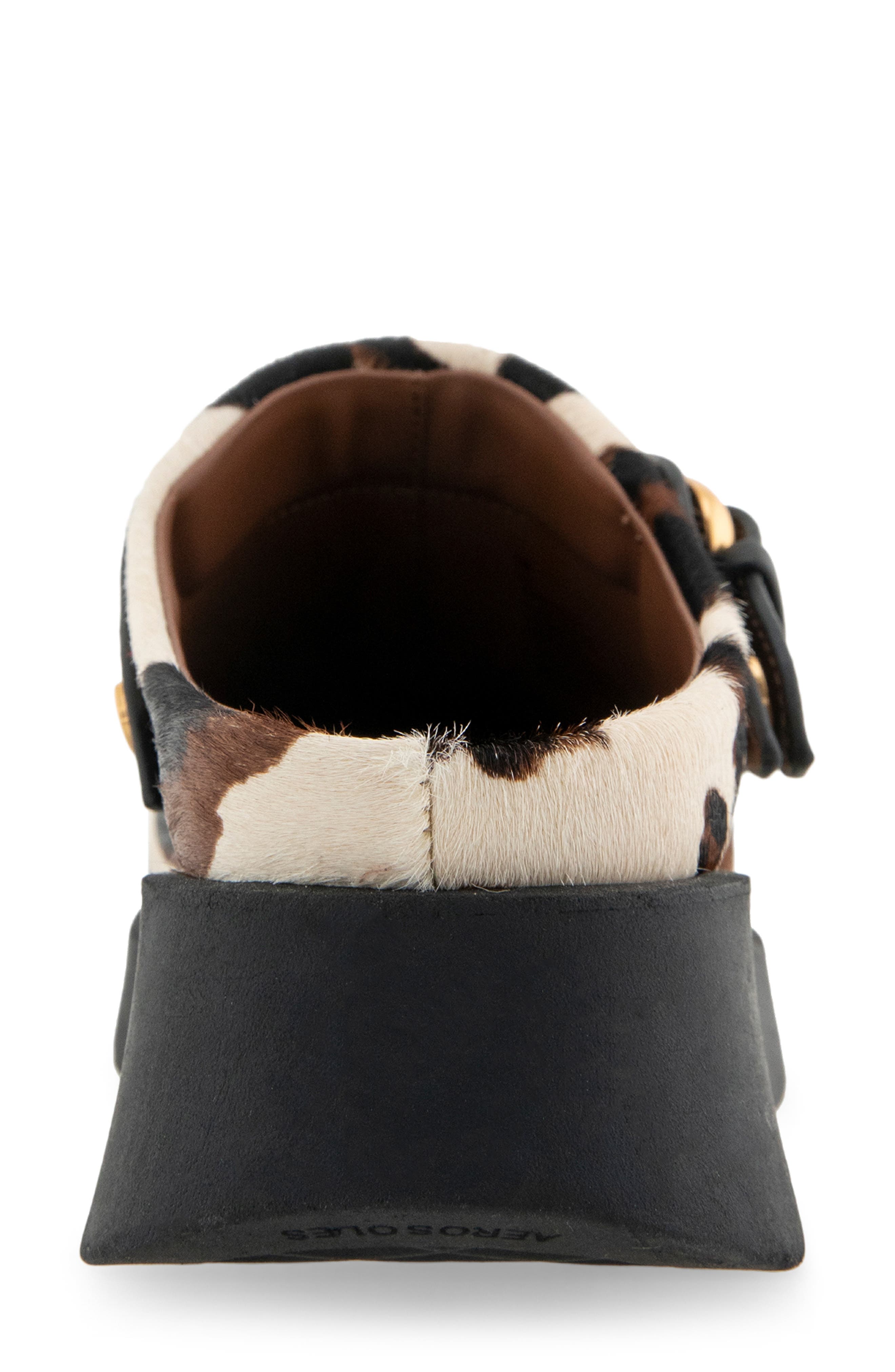 Fox Convertible Clog, Alternate, color, COW PRINT HAIR ON CALF