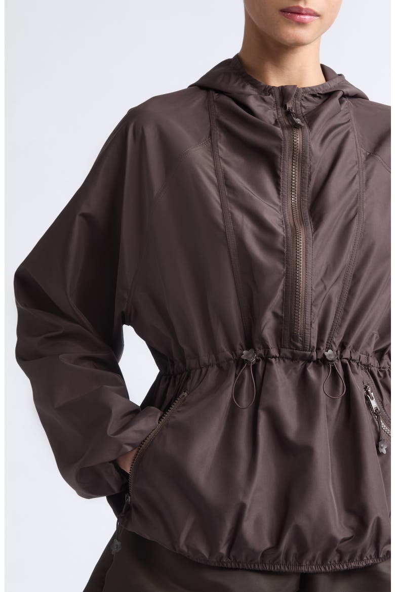 Frej Water Repellent Anorak, Alternate, color, BROWN