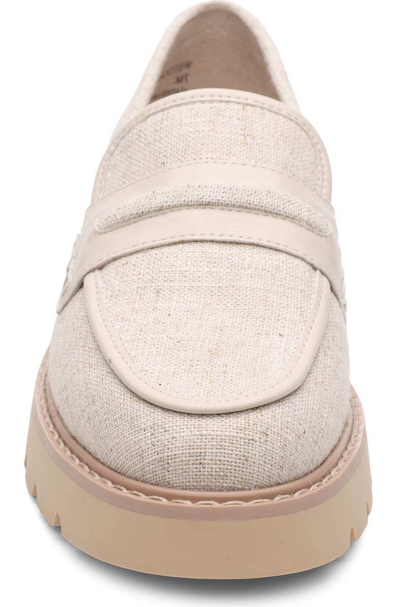 Sanctuary Westside Lite Linen Platform Loafer, Alternate, color,