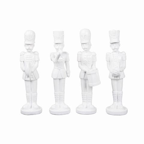 White Toy Soldier Figurines Assortment of 4