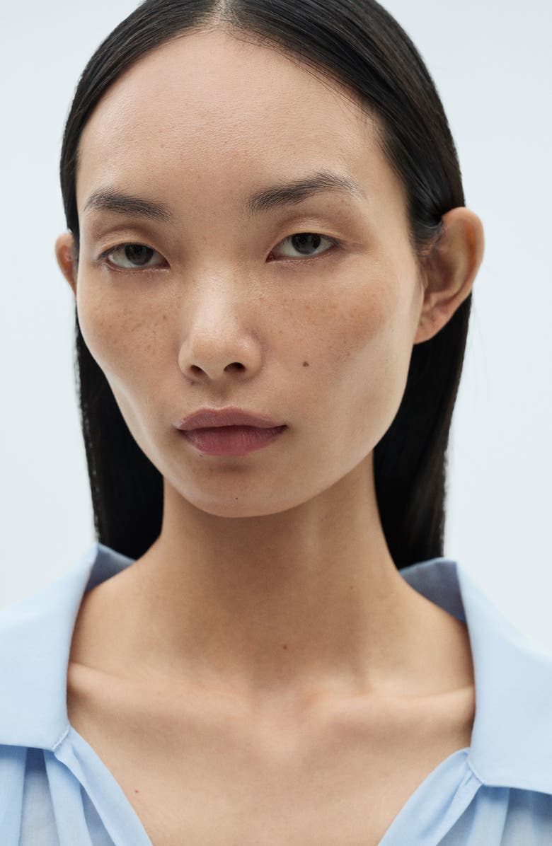 MANGO Puff Sleeve Cotton Top, Alternate, color, 