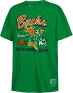 Mitchell & Ness Youth Mitchell & Ness Kelly Green Milwaukee Bucks Retro Mascot Script T-Shirt