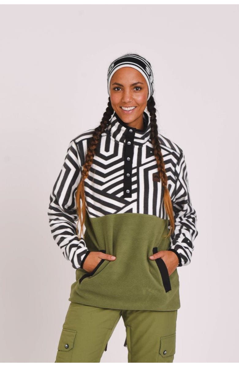 OOSC Fall Line Fleece Khaki - Women's, Main, color, Khaki