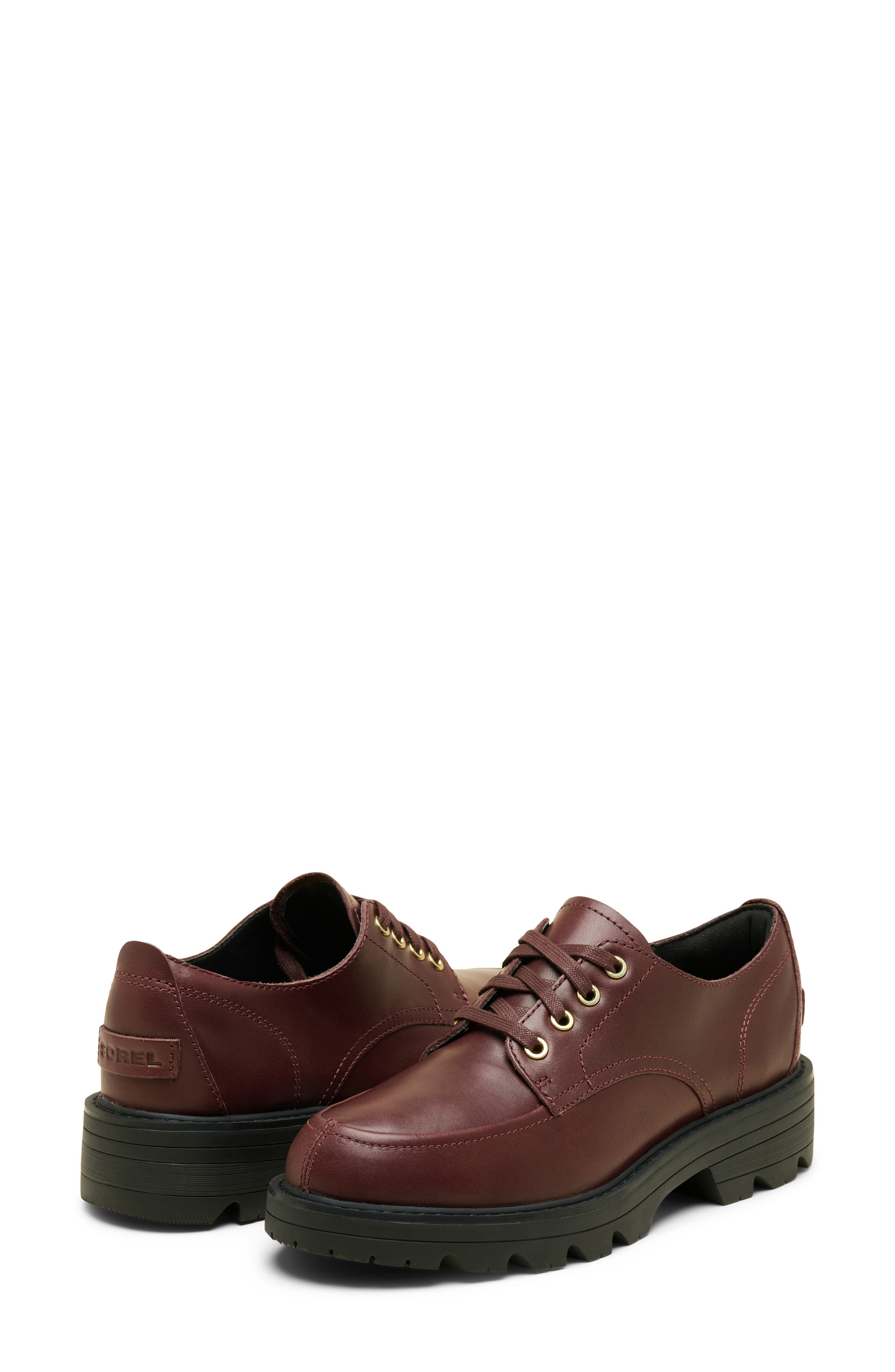 SOREL Revel Ave Derby, Alternate, color, Redwood/ Black