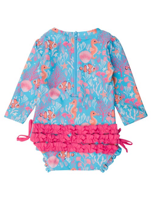 Shop Rufflebutts Toddler Girls Long Sleeve Upf50+ One Piece Rash Guard