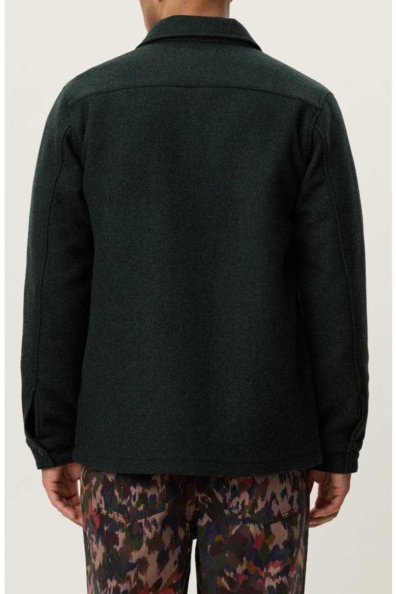 Wool Blend Overshirt, Alternate, color, ROSIN GREEN