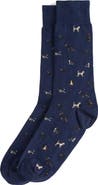 Barbour Mavin Dog Cotton Blend Crew Socks