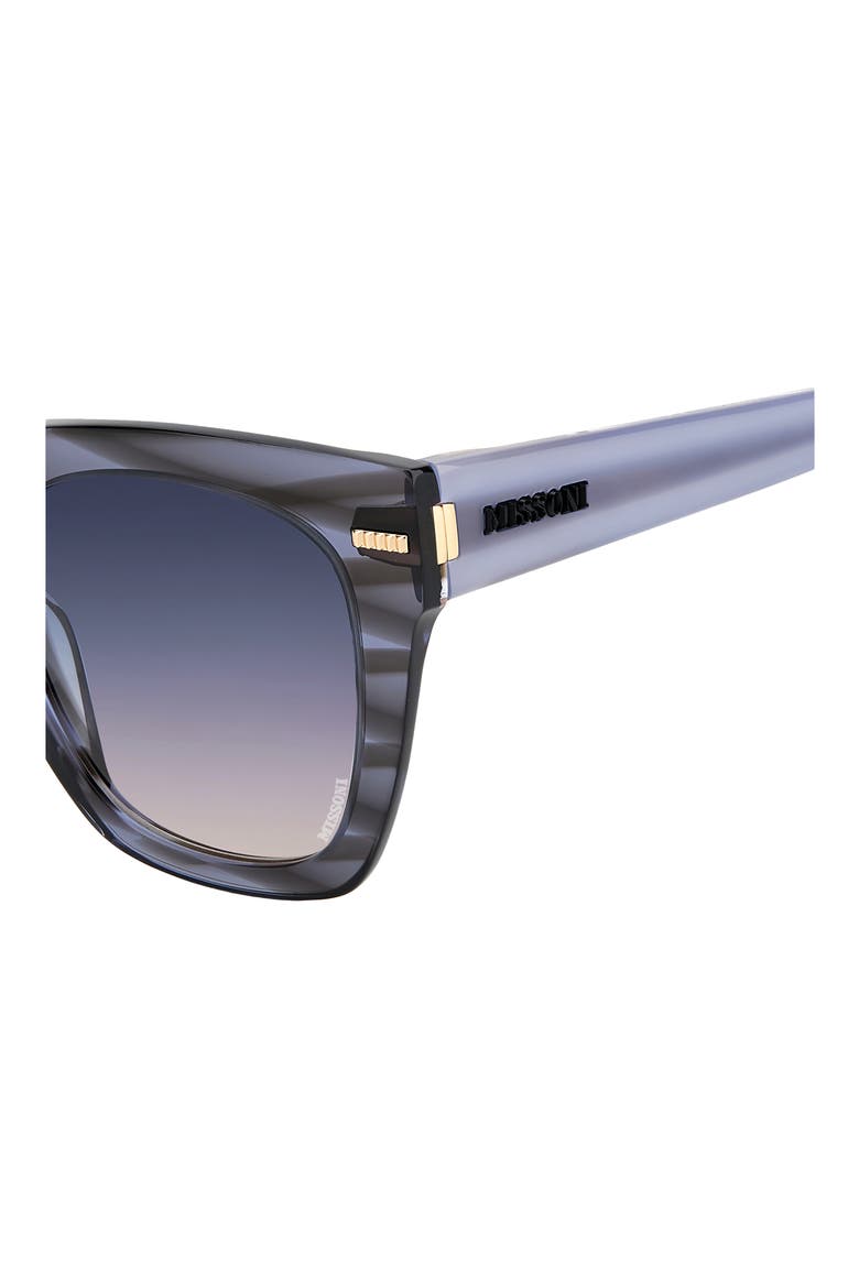 51mm Gradient Square Sunglasses, Alternate, color, GREY