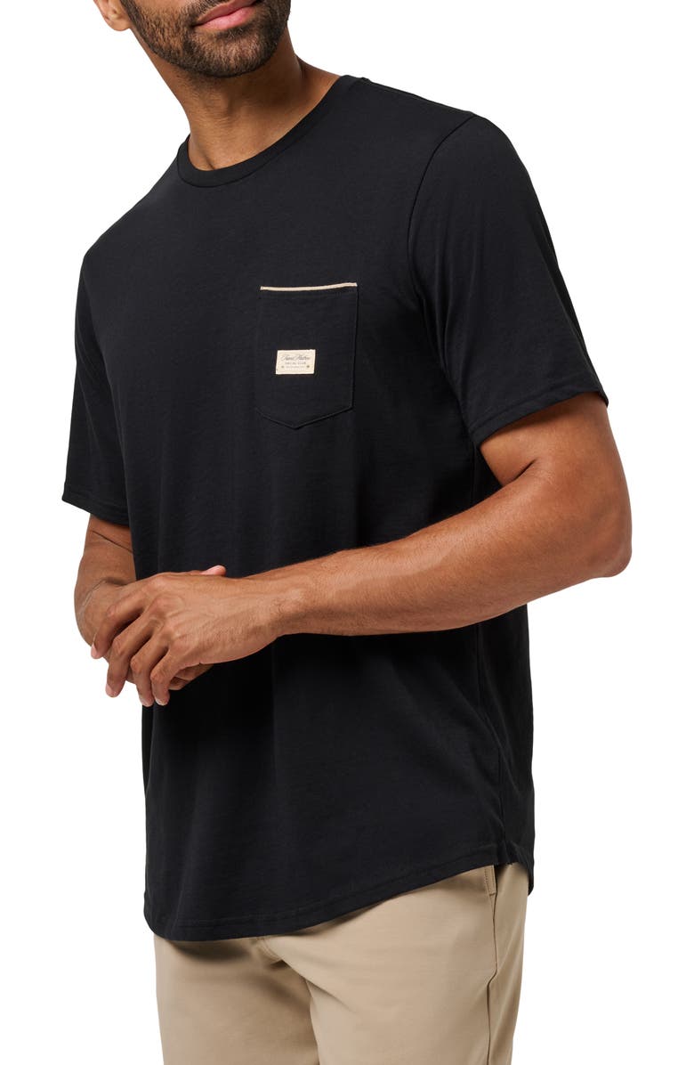 TravisMathew Social Club Pocket T-Shirt, Alternate, color, Black