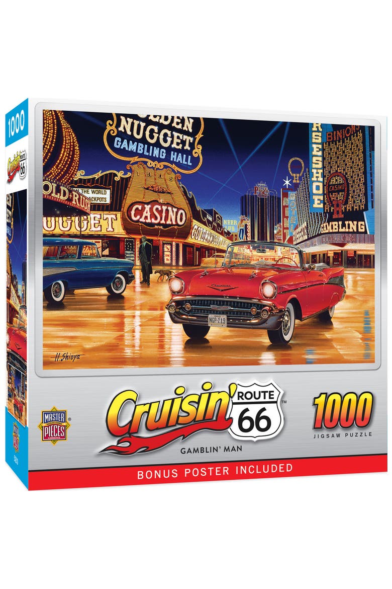 Gamblin' Man 1000 Piece Jigsaw Puzzle, Main, color, Multicolor
