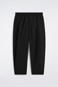 COS Cropped Elasticated Relaxed-fit Wide-leg Trousers