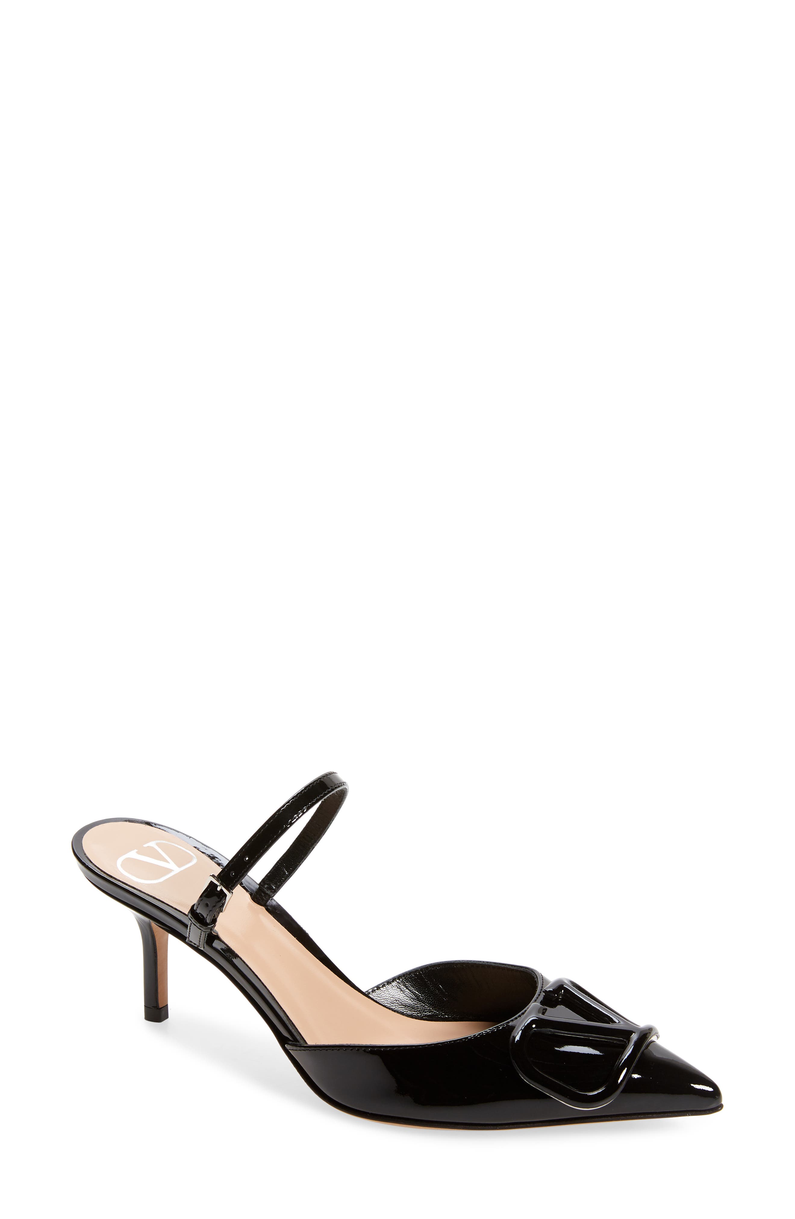 Valentino Garavani VLOGO Pointed Toe Mule, Main, color, 
