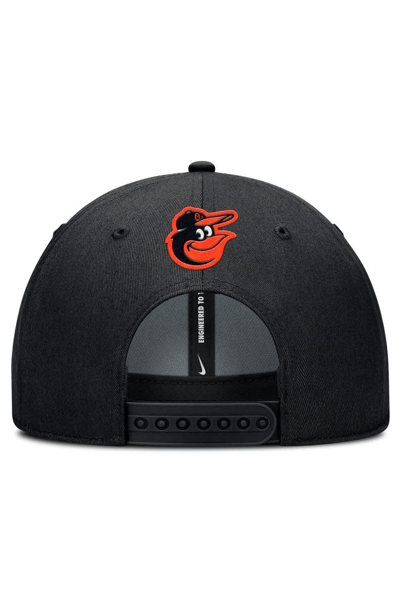 Nike Men's Nike Black Baltimore Orioles Rise Gaberdine Adjustable Hat, Alternate, color, 