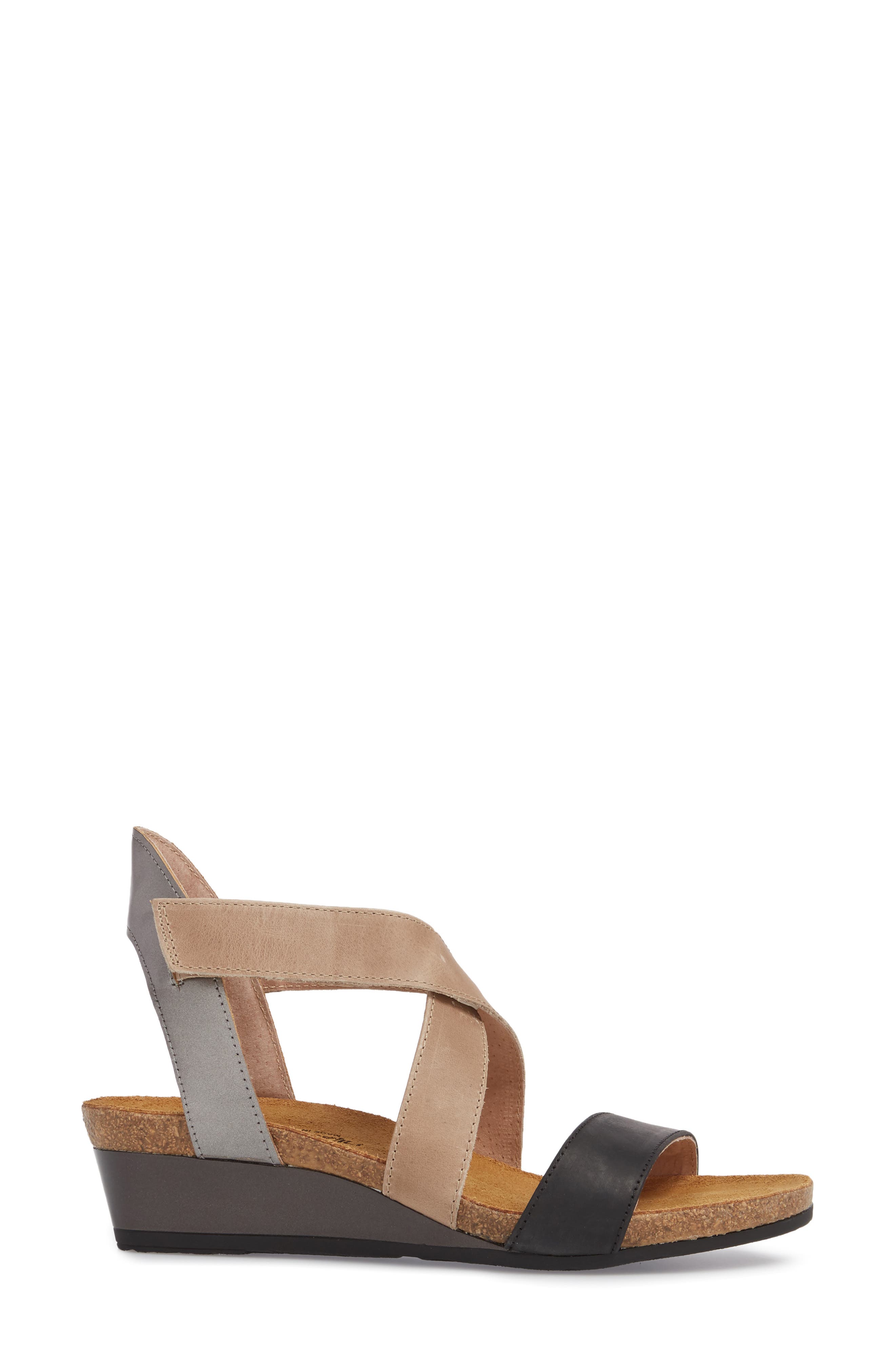 Naot Vixen Wedge Sandal, Alternate, color, 