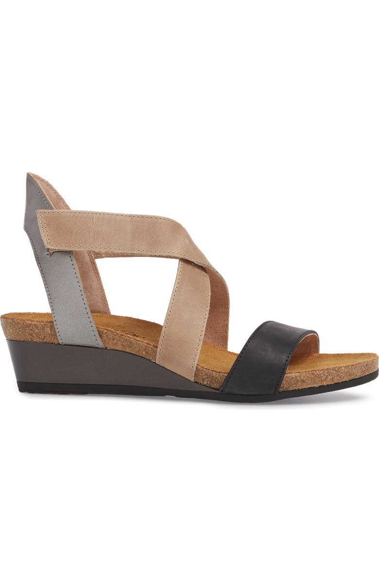 Naot Vixen Wedge Sandal, Alternate, color,