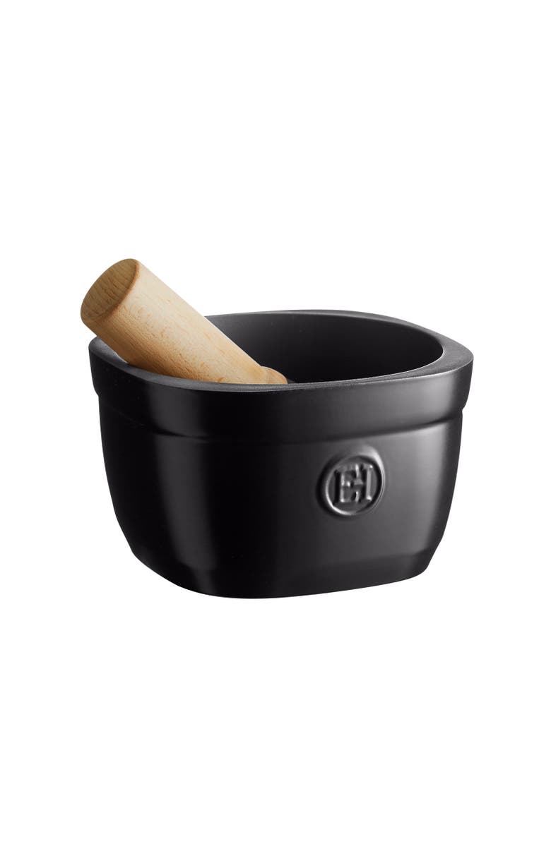 Emile Henry Mortar & Pestle, Main, color, Truffle