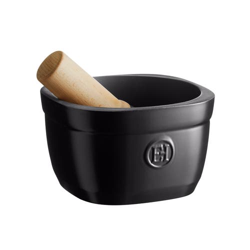 Emile Henry Mortar & Pestle In Truffle