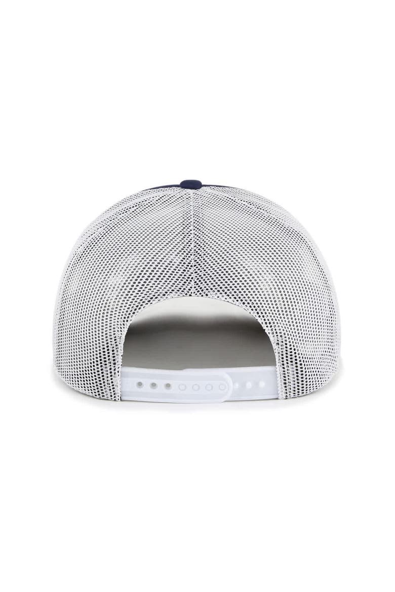 Men's '47 Navy Los Angeles Angels Meander Foam Trucker Snapback Hat, Alternate, color, Navy