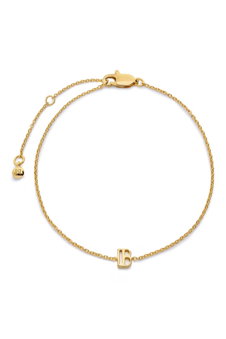 Initial Chain Bracelet, Main, color, 18K GOLD VERMEIL
