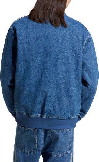 ジャケット・アウター Adidas Originals DENIM FIREBIRD TRACKTOP Adidas Denim Firebird Track Top Medium Blue Denim – Xtreme