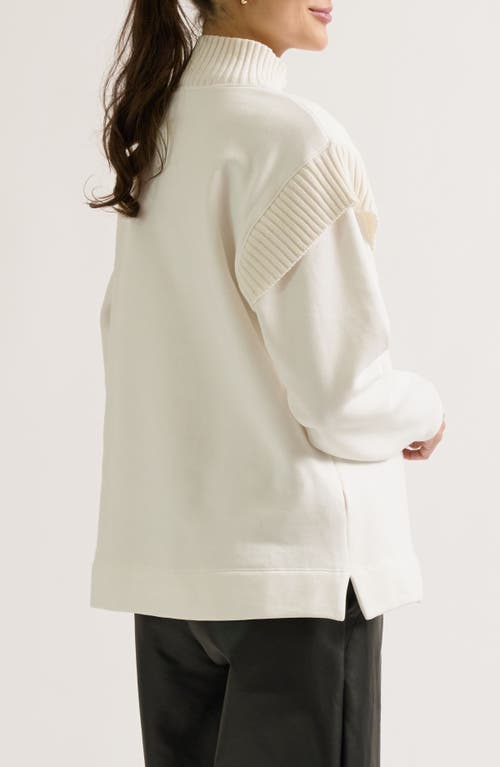 Cache Couer Harper Maternity & Nursing Sweatshirt In White