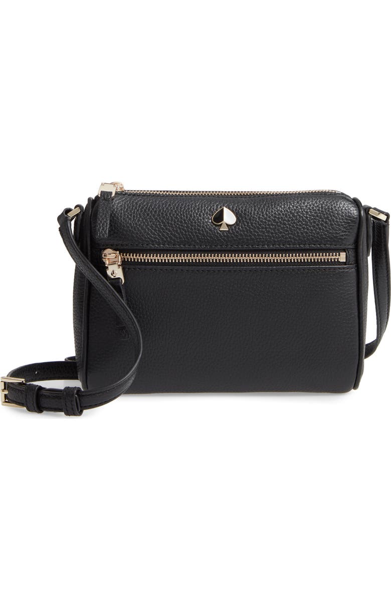 Kate Spade New York small polly leather crossbody bag, Main, color,