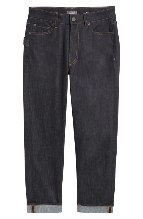 Dl1961 Noah Tapered Straight Leg Cargo Jeans In Rinse Coated Cuffed