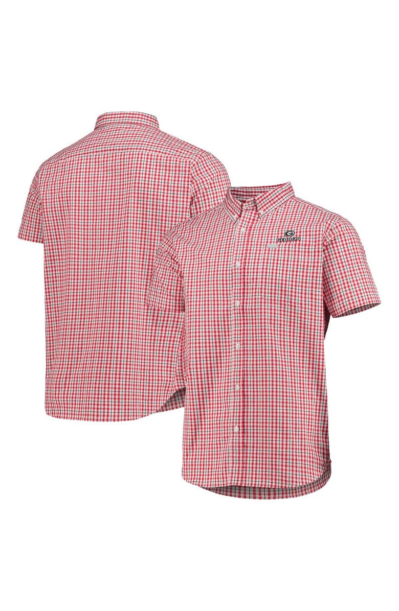 Columbia Men's Columbia Red Georgia Bulldogs Rapid Rivers Logo Button-Down Shirt, Main, color, 
